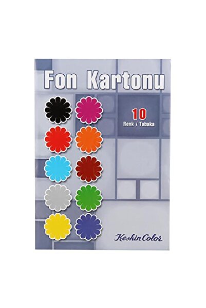 Genel Markalar Keskin Color 10 Renk 10 Adet Fon Kartonu Zarf'lı