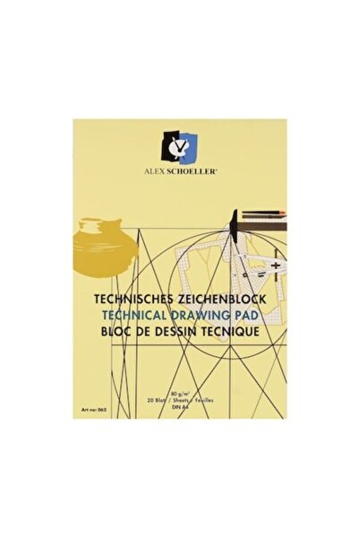 Genel Markalar Kırtasiye seti ve A4 Teknik Resim Defteri Dikey Antetli