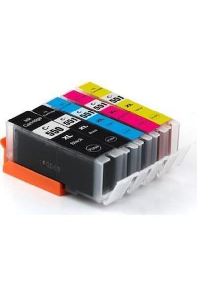Canon Pixma Ix-6850 550xl-551xl Cmyk Muadil Kartuş Seti