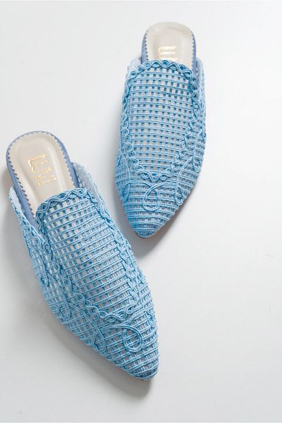 LuviShoes Women's Blue Slippers