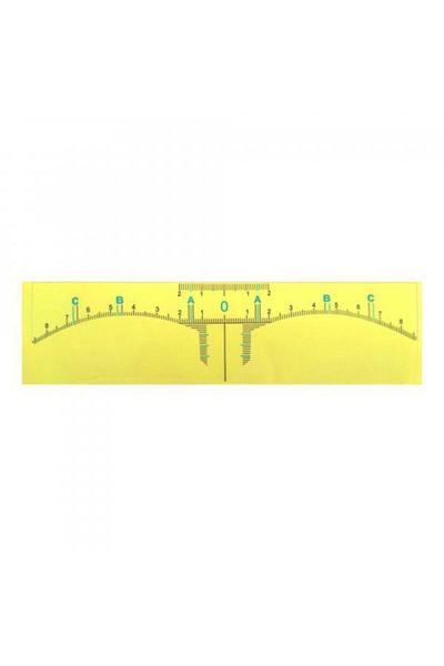NO NAME Eyebrow Measuring Ruler T Model Adhesive 5 Pieces