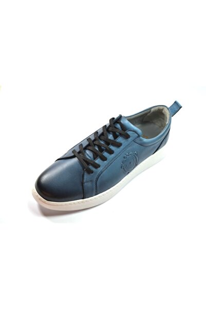 Second Life 4287 Hakiki Soft Deri Mavi Günlük Casual Erkek Ayakkabı