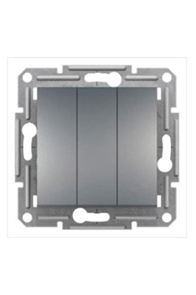 Generic Brand Schneider Asfora Steel Triple Switch Frameless - Eph2100162