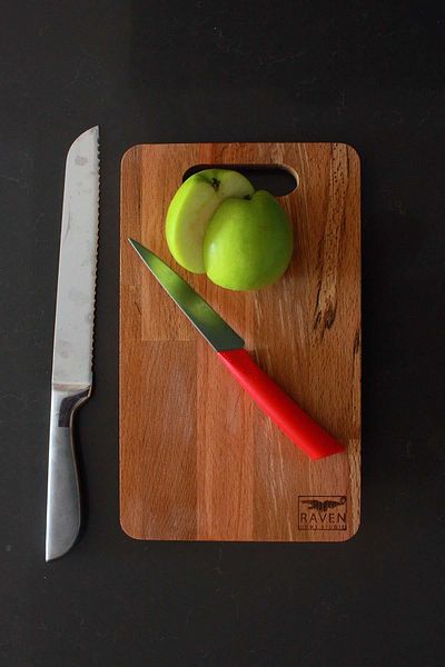 Raven Home Studio Solid Wood Cutting - Presentation Board Cutting Board Natural