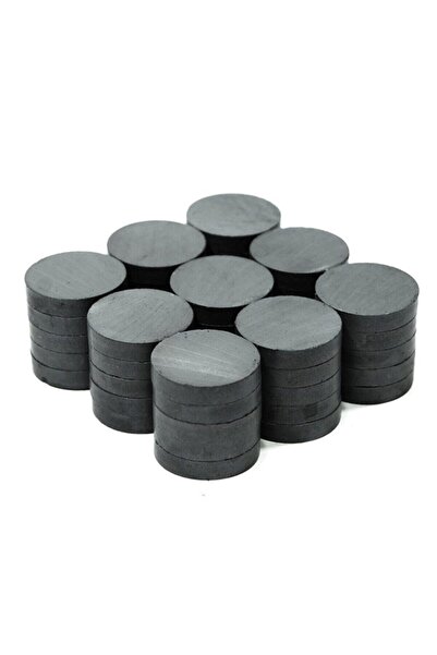 Genel Markalar Yuvarlak Mıknatıs 50 Adet 15mm X 3mm Kuko