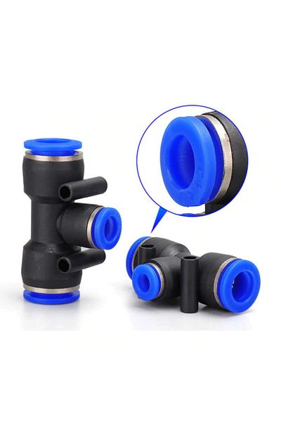 Sky Ce SkyCe Pneumatic Reducer Reducing Tee Nipple 10x12x10 mm Package 5 Pieces