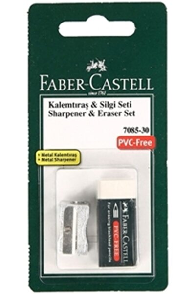 Faber Castell Set de ascuțitor și gumă de șters din metal
