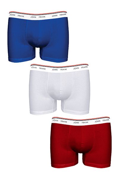 John Frank Men's Basic Bright 3-pack Boxer