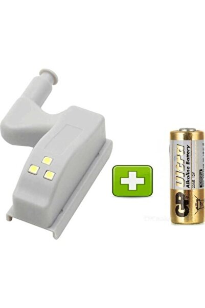 SARFEX STORE Dolap Içi Led Aydınlatma Menteşe Işığı Pil Dahil Gardırop Pratik...