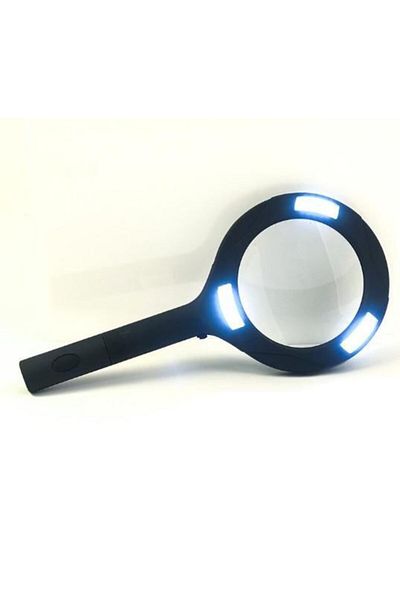 SARFEX Black Lighted Hand Magnifier