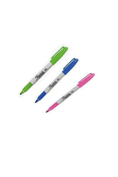 Sharpie Fine Permanent Marker Pen 3 Colors