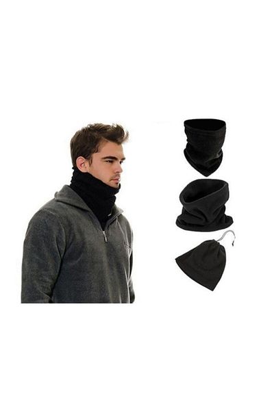 SARFEX Neck Collar Beret 2 Functions Polar Black 2 Functions in One Product