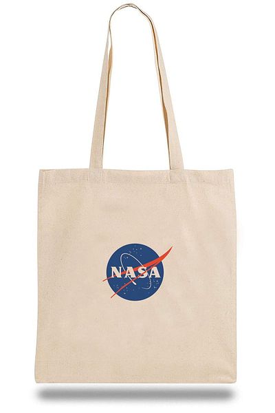 QIVI Εικονίδιο λογότυπου Nasa υφασμάτινης τσάντας