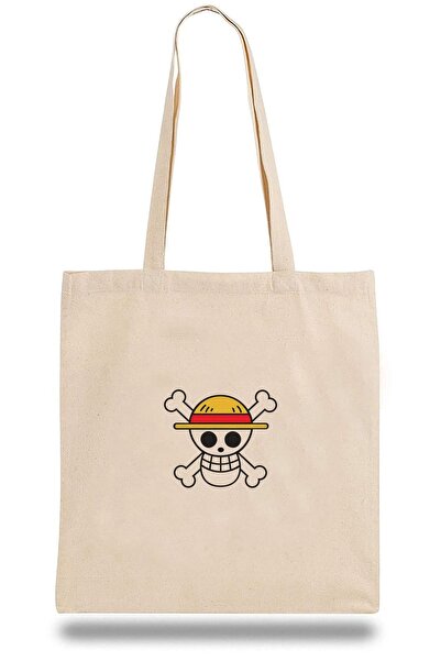 QIVI Torba Anime One Piece Logo Tkanina