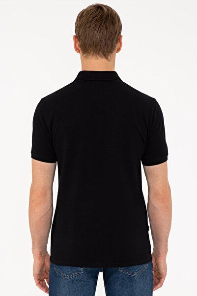 Pierre Cardin Ανδρικό μαύρο T-shirt