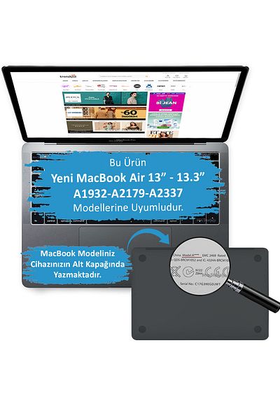 Mcstorey واقي لوحة اللمس لجهاز Macbook Air M1 مقاس 13 بوصة متوافق مع A1932 A2179 A2337