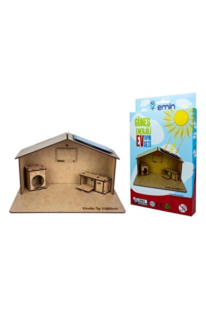 Genel Markalar Ahşap Güneş Enerjili Ev Yapım Maket Seti