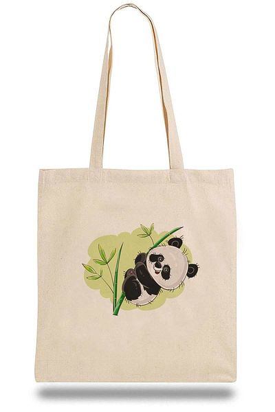 QIVI Geantă de stofa Panda