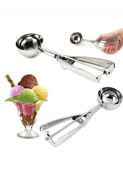 Kitchen Pembelia Stainless Steel Ice Cream Cookie Spoon-pot