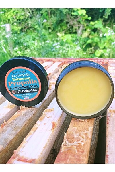 Petekoğlu Ham Propolis Balmumu Zeytinyağı El Yapımı Doğal Onarıcı Besleyici Krem 50 ml