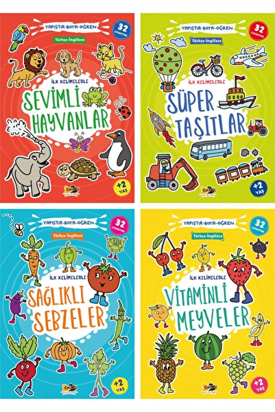 Cik Cik Yayınları Ilk Kelimelerle Öğreniyorum Seti - Türkçe Ingilizce - 128 Ç...