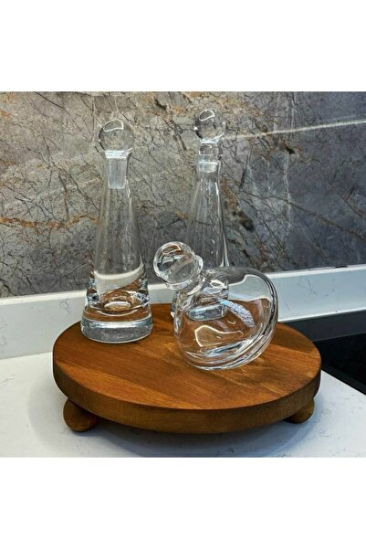 woodretro Natural Wood - Walnut Presentation Board with Ball Legs