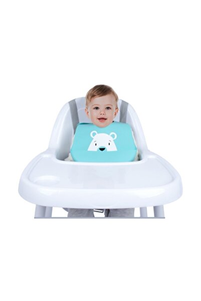 Sevi Bebe Silikon Mama Önlüğü Mavi