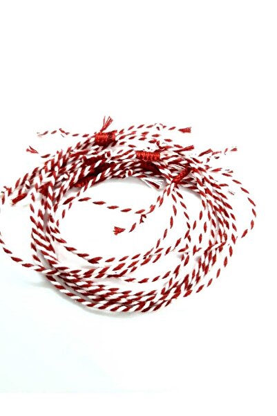 banilya سوار حبل Marteniçka باللونين الأحمر والأبيض مكون من 5 قطع من المكرامي...