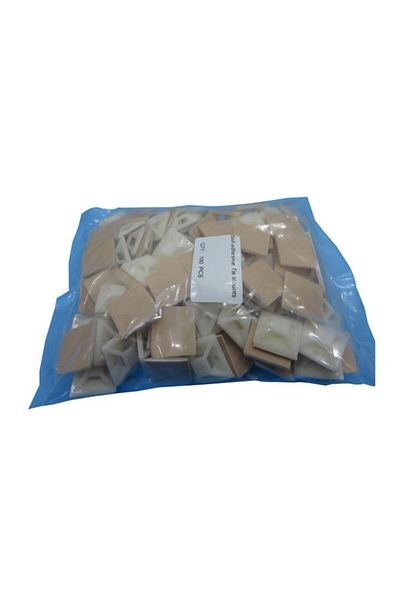 FESAN Adhesive Crochet 28x28 (100pcs) Adhesive Cable Tie Holder