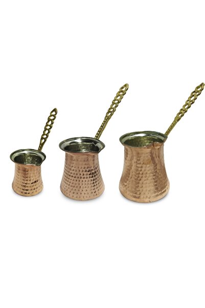 Batur Ticaret 3'lü Takım Bakır Cezve