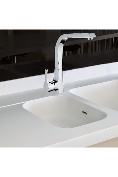 Mayaglory Odessa Series Mix Swan Sink Faucet Chrome Color 100% Brass Cast Pipe
