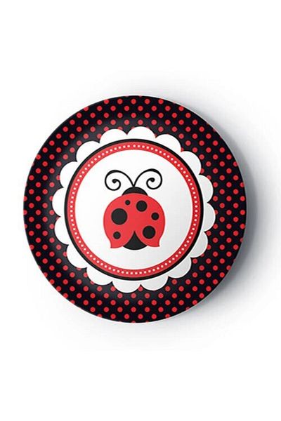 Parti Furyası Ladybug Theme Plate 8 Pieces