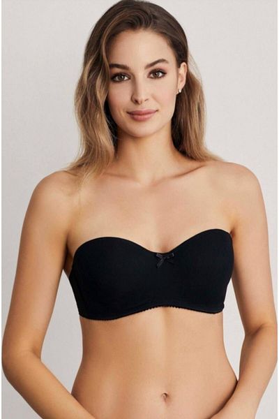 Eros Sutien fără bretele cu sârmă Camellia negru