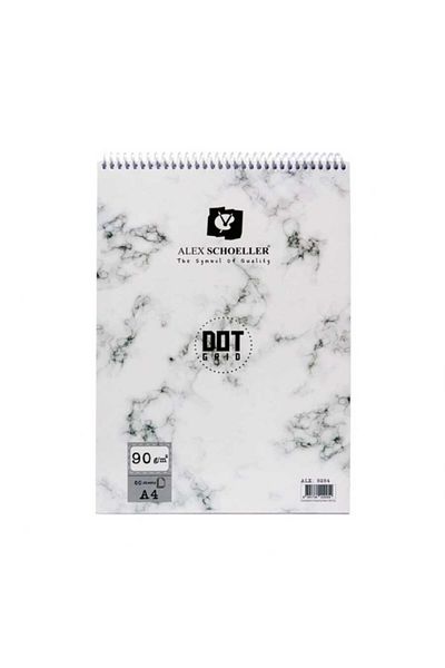 Alex Schoeller Dot Grid 90 Gr A4 60 Sheets Dot Notebook