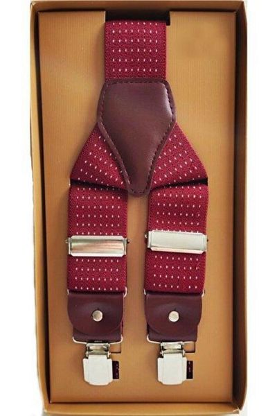 Başkent Çanta Galerisi Unisex Claret Red πουά λουράκι παντελονιού
