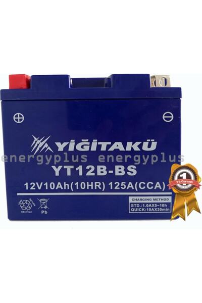 Yiğit 12v 10 Ah-amper Yt12b Bs Akü Motosiklet Aküsü