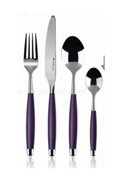 Tupperware Premıum Çatal Kaşık Seti mürdüm-24 Parça