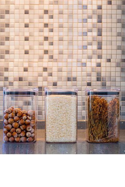 FİTHOME 3 Pieces 1400 Ml Transparent Vacuum Food Storage Container Set