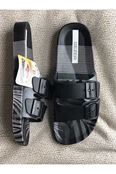 GEZER Non-Slip Sole Indoor Balcony Bathroom Garden Pool Beach Men's Slippers