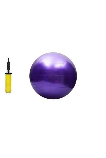 Generic Brand 65 cm rebrasta lopta za pilates i set pumpa, tanjiri, ravnoteža...