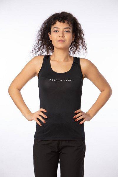 Lotto Tricou sportiv cu imprimeu negru pentru femei