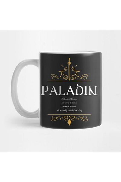 Pixxa كوب Paladin Paladins Warrior Dungeons Crawler و Dragons Slayer