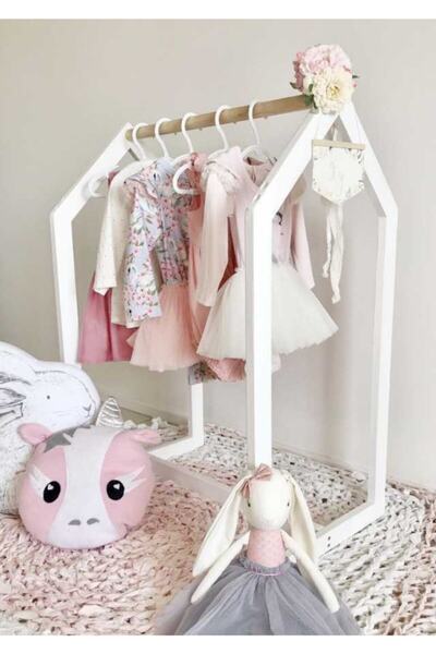 vDecorr V-concept Montessori Elbise Rafı   Çocuklar Için Elbise Askılığı