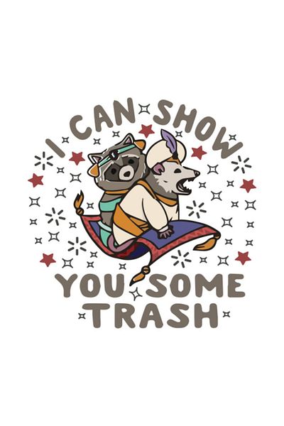 Pixxa I Can Show You Some Trash Raccoon Possum - فكرة هدية مضحكة للرجال