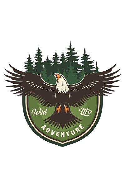 Quart Aksesuar Adventure Camping Off Road Sticker Kartal Eagle Sticker 11 X 1...