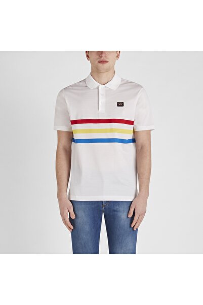 PAUL&SHARK تيشيرت رجالي بياقة بولو باللون الأخضر