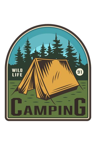 Quart Aksesuar Adventure Camping Offroad Camping Tent Sticker Off Road 10 X 9 Cm