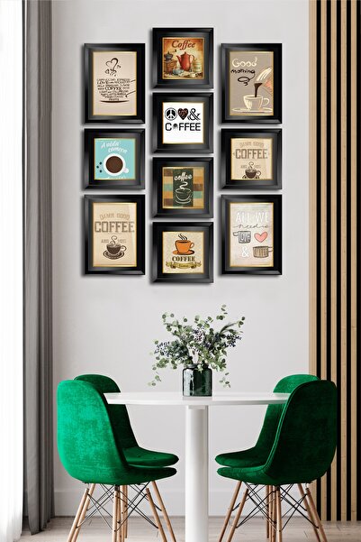 Cadran 10 Parçalı Çerçeve Görünümlü Mdf Tablo Seti Flm190