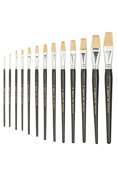 Bigpoint Βούρτσα με ίσια κοπή με φυσικές τρίχες της σειράς 358f, Νο: 16, Κουτ...