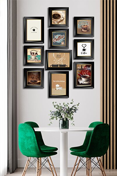 Cadran 10 Parçalı Çerçeve Görünümlü Mdf Tablo Seti Flm143